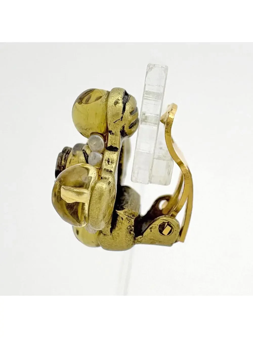 Chanel Cc Logo Clip-On Earrings Metal #327534C72B